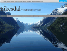 Tablet Screenshot of eikesdal.no